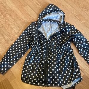Light weight polka dot rain coat - XL